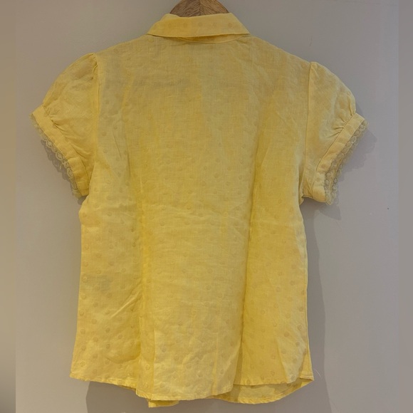 Edward petite yellow summer blouse - Picture 2 of 7